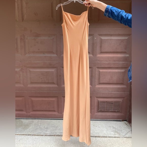 Tan cowl neck maxi dress (unworn) - Picture 3 of 3